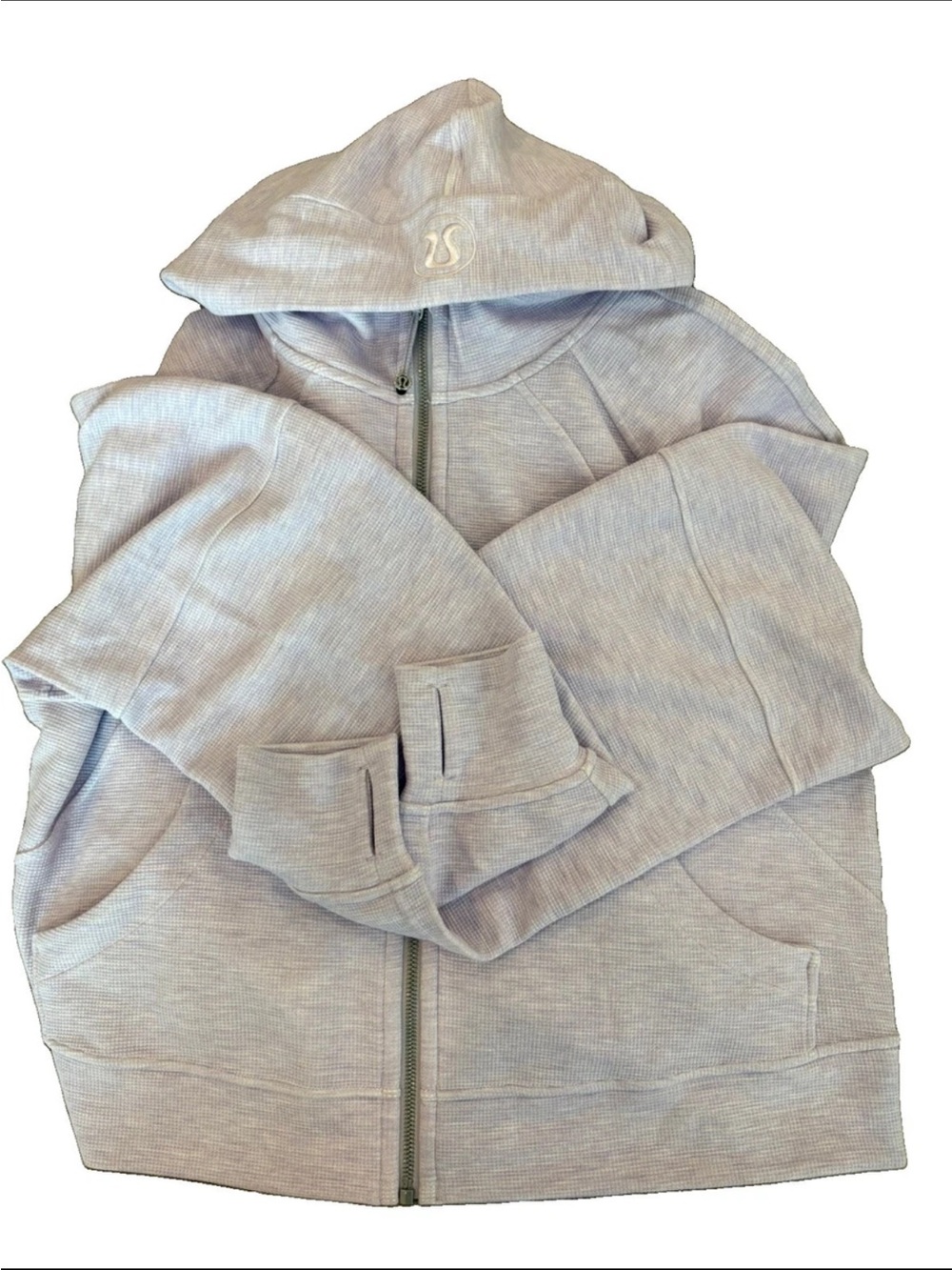 Lululemon Scuba Oversized Half-Zip Hoodie Light Pink Athleisure Pullover M/L Gym